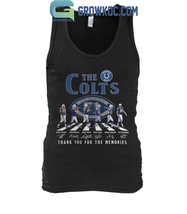 Indianapolis Colts The Legends Of The Colts 71 Years Of Memories T-Shirt