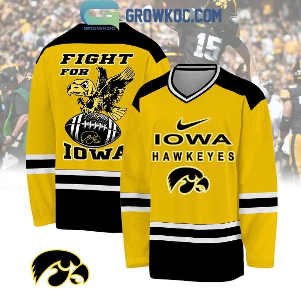 Iowa Hawkeyes Football Team Go Hawkeyes Hockey Jersey