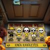 Iowa Hawkeyes In This House We Love Halloween Horror Movies Doormat