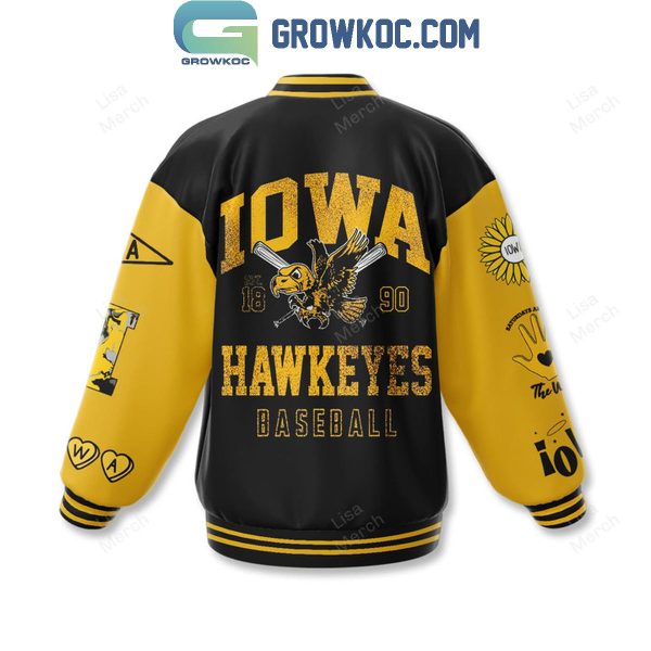 Iowa Hawkeyes Since 1890 Saturdays Is For The Wave Baseball Jacket