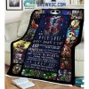 Jack Skellington Halloween To My Wife The Day I Met You Fleece Blanket Quilt