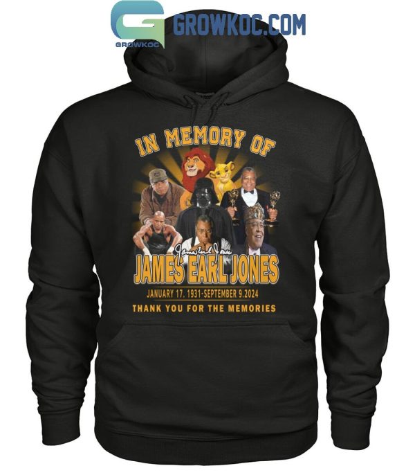 James Earl Jones Thank You For The Memories Forever In Our Heart T-Shirt