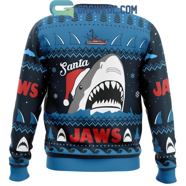 Jaws Movies Santa Jaws Christmas Ugly Sweater