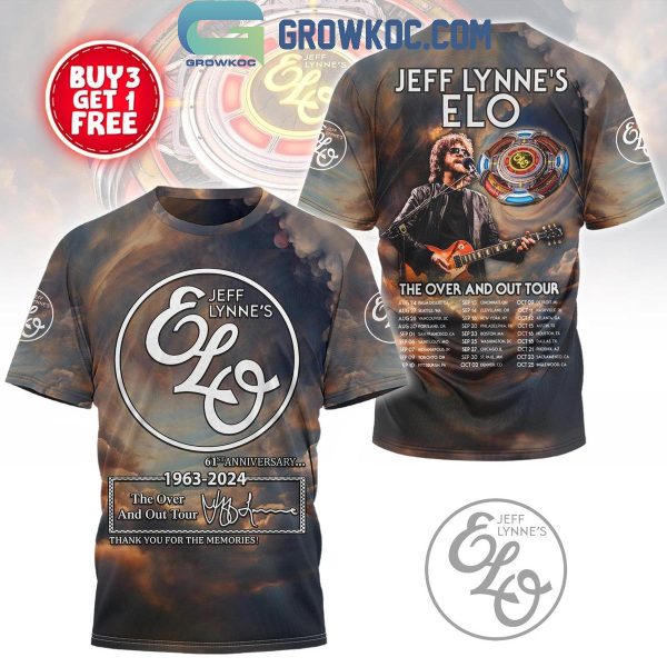 Jeff Lynne’s Elo 61st Anniversary Thank You Tour 2024 Hoodie T-Shirt