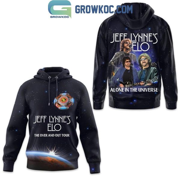 Jeff Lynne’s Elo The Over And Out 2024 Tour Alone In The Universe Hoodie T-Shirt