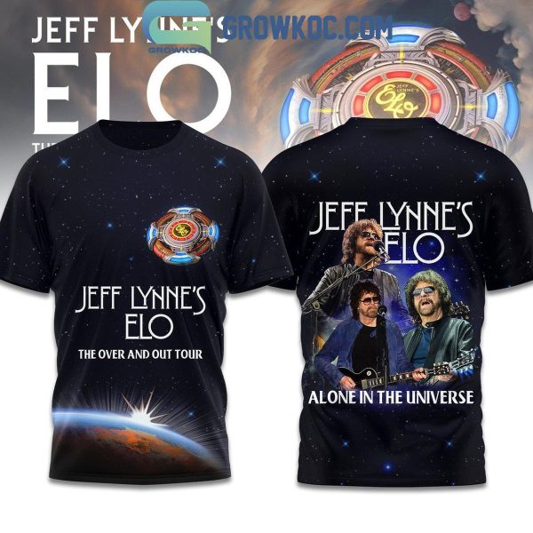 Jeff Lynne’s Elo The Over And Out 2024 Tour Alone In The Universe Hoodie T-Shirt