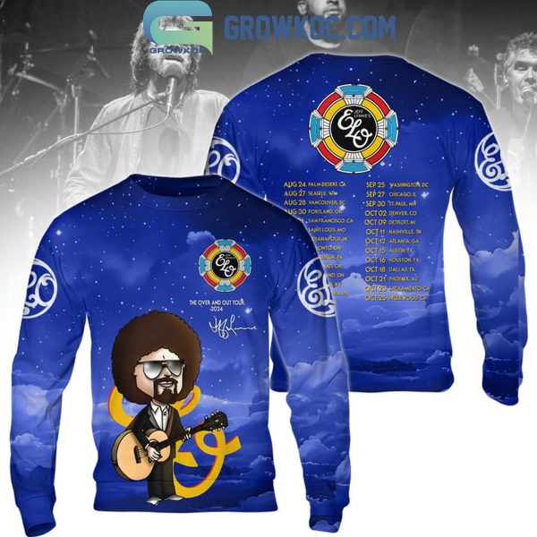 Jeff Lynne’s Me Blue Sky The Over And Out Tour 2024 Hoodie T-Shirt