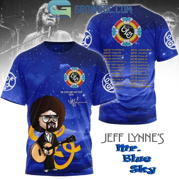 Jeff Lynne’s Me Blue Sky The Over And Out Tour 2024 Hoodie T-Shirt