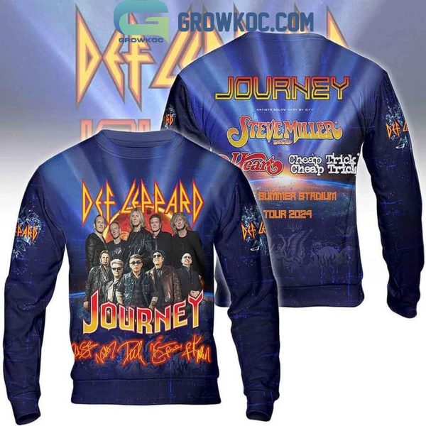 Journey Def Leppard Heat The Summer Tour 2024 Hoodie T-Shirt