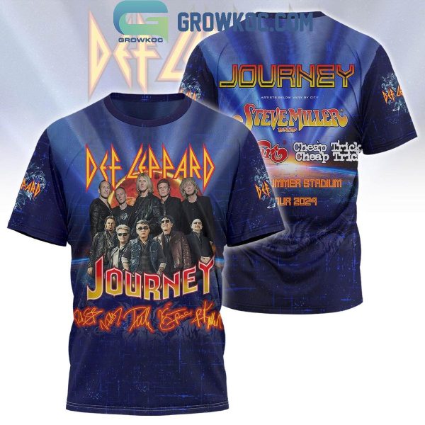 Journey Def Leppard Heat The Summer Tour 2024 Hoodie T-Shirt