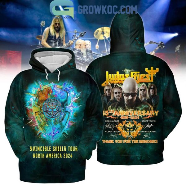 Judas Priest 55th Anniversary Tour The Invincible Shield Tour North America Hoodie T-Shirt