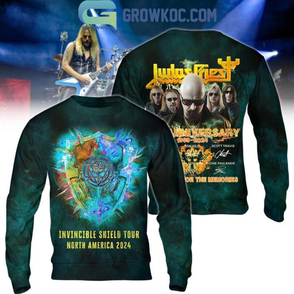 Judas Priest 55th Anniversary Tour The Invincible Shield Tour North America Hoodie T-Shirt