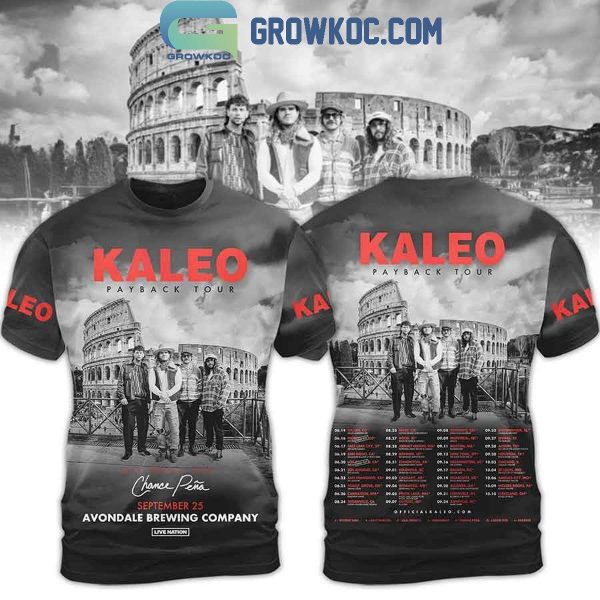 Kaleo Payback Tour 2024 Avondale Brewing Company Hoodie T-Shirt