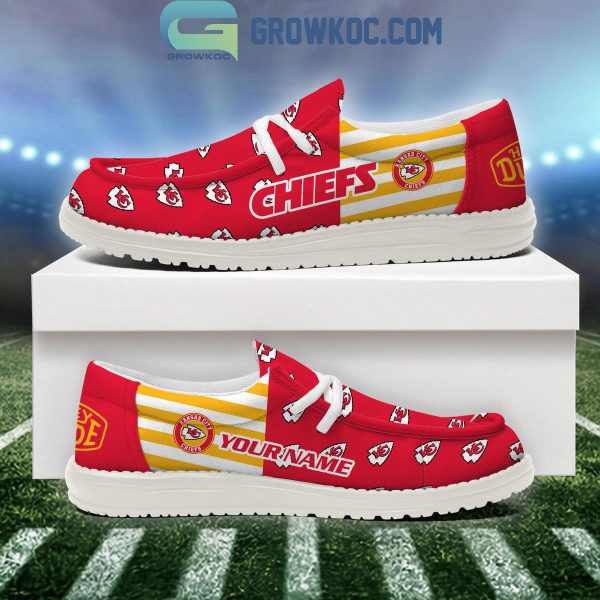 Kansas City Chiefs 2024 Version Personalized Hey Dude Shoes