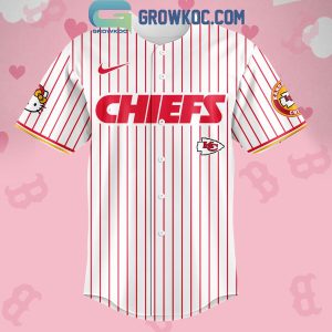 Kansas City Chiefs Celebrating Hello Kitty 2024 Baseball Jersey