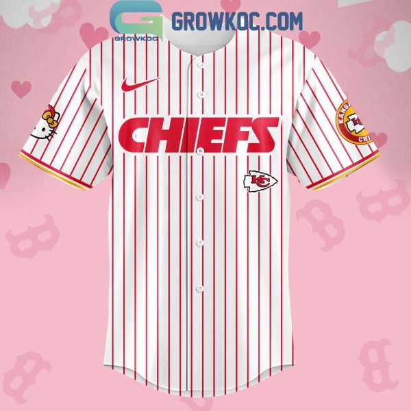 Kansas City Chiefs Celebrating Hello Kitty 2024 Baseball Jersey