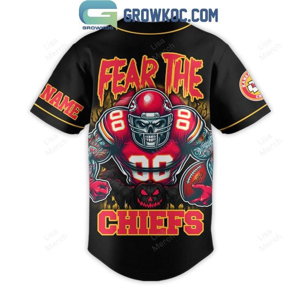 Kansas City Chiefs Halloween Fear The Chiefs Football 2024 Personalized Baseball Jersey