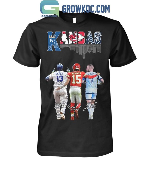 Kansas City Royals Perez Kansas City Chiefs Mahomes Sporting Kansas City Russell T-Shirt