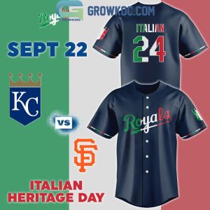 Kansas City Royals 2024 Italian Heritage Day Baseball Jersey