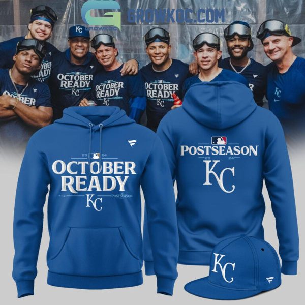 Kansas City Royals Fanatics Royal 2024 Postseason Locker Room Hoodie T-Shirt