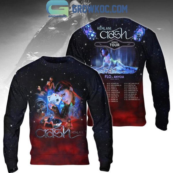 Kehlani Crash Tour With Flo And Anycia 2024 Tour Hoodie T-Shirt