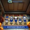 Kentucky Wildcats In This House We Love Halloween Horror Movies Doormat