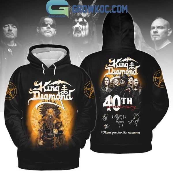 King Of Diamond 40th Anniversary Thank You For The Memories 2024 Hoodie T-Shirt