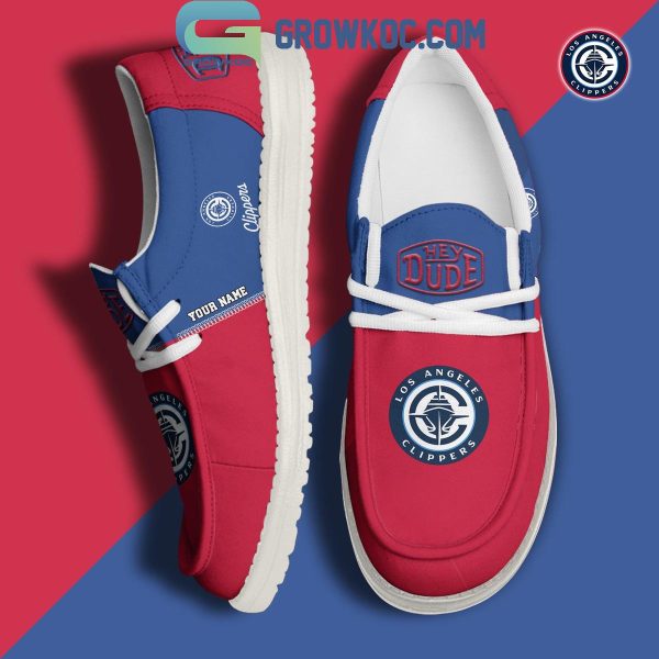 LA Clippers 2024 Personalized Hey Dude Shoes