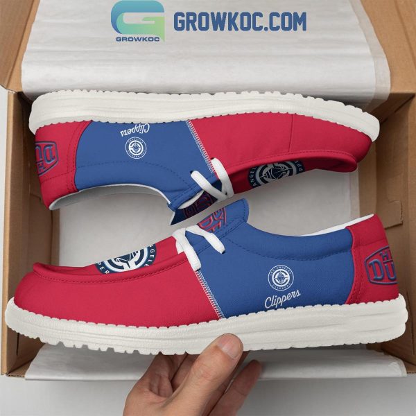 LA Clippers 2024 Personalized Hey Dude Shoes