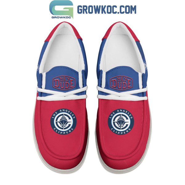 LA Clippers 2024 Personalized Hey Dude Shoes