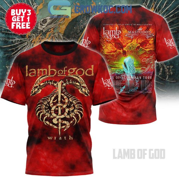 Lamb Of God Wrath Ashes Of Leviathan Tour 2024 Hoodie T-Shirt