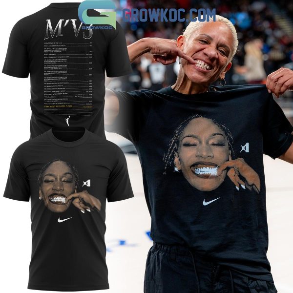 Las Vegas Aces A’ja Wilson WNBA 2024 MVP All The Title Hoodie T-Shirt