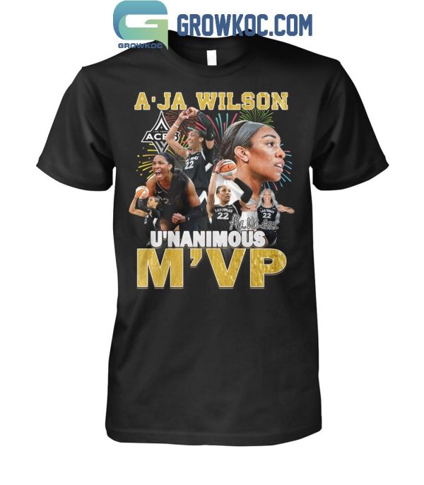 Las Vegas Aces A’Ja Wilson U’Nanimous M’VP 2024 T-Shirt