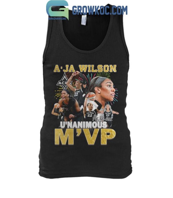 Las Vegas Aces A’Ja Wilson U’Nanimous M’VP 2024 T-Shirt