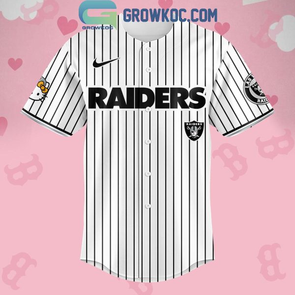 Las Vegas Raiders Celebrating Hello Kitty 2024 Baseball Jersey