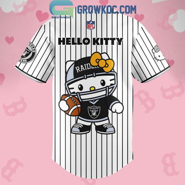 Las Vegas Raiders Celebrating Hello Kitty 2024 Baseball Jersey