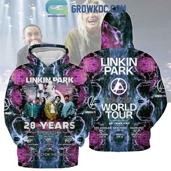 Linkin Park 1996-2024 From Zero World Tour Hoodie T-Shirt