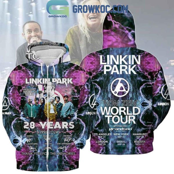 Linkin Park 1996-2024 From Zero World Tour Hoodie T-Shirt