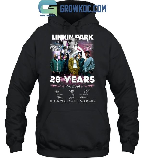 Linkin Park From Zero World Tour 28 Years 1996-2024 Thank You T-Shirt