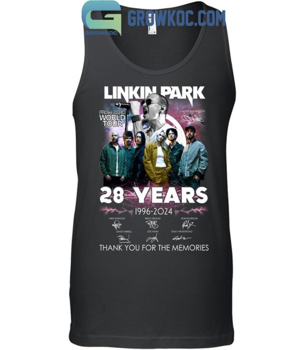 Linkin Park From Zero World Tour 28 Years 1996-2024 Thank You T-Shirt