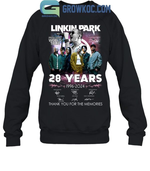 Linkin Park From Zero World Tour 28 Years 1996-2024 Thank You T-Shirt