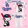 Los Angeles Dodgers Hello Kitty 50th Anniversary Celebrating Personalized Baseball Jersey