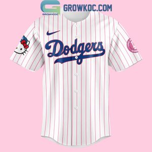 Los Angeles Dodgers 2024 Hello Kitty 50th Anniversary Personalized Baseball Jersey