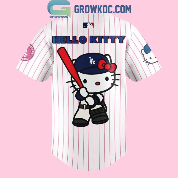 Los Angeles Dodgers 2024 Hello Kitty 50th Anniversary Personalized Baseball Jersey