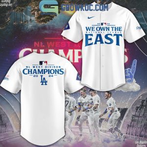 Los Angeles Dodgers 2024 NL West Champions Celebration Baseball Jersey