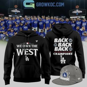 Los Angeles Dodgers 2024 NL West Division Champions Locker Room Hoodie T-Shirt