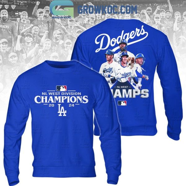 Los Angeles Dodgers 2024 National League West Champions Celebration Hoodie T-Shirt