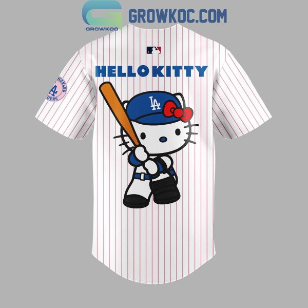 Los Angeles Dodgers Featuring Hello Kitty Celebration Baseball Jersey