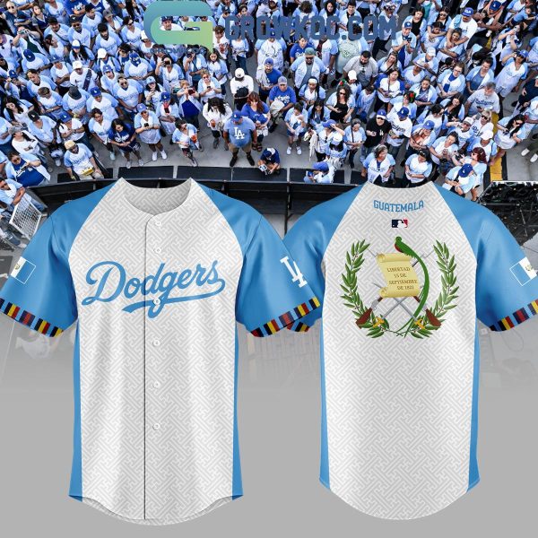 Los Angeles Dodgers Guatemalan Heritage Night 2024 Baseball Jersey