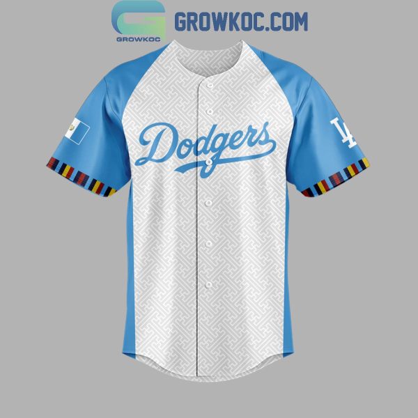 Los Angeles Dodgers Guatemalan Heritage Night 2024 Baseball Jersey